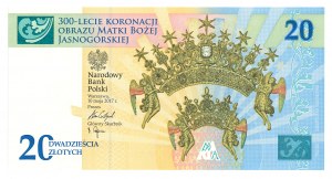 III RP, 20 PLN 2017 - 300th anniversary of the coronation of the Picture of Our Lady of Jasna Gora.
