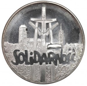 Third Republic, 100,000 zloty 1990 Solidarity Type A