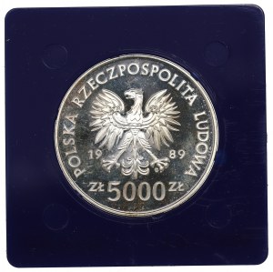 People's Republic of Poland, 5,000 zloty 1989 - Westerplatte
