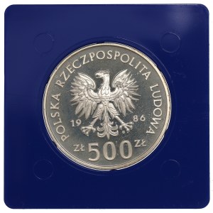 People's Republic of Poland, 500 zloty 1986 - Owls