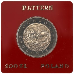 People's Republic of Poland, 200 gold 1986 Sowa - CuNi sample