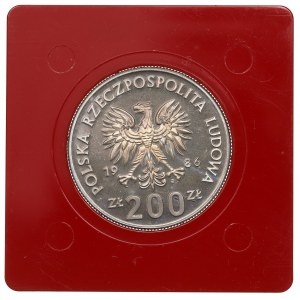 PRL, 200 złotych 1986 Sowa - Próba CuNi