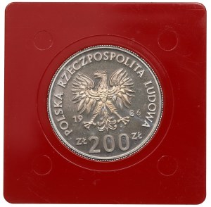 People's Republic of Poland, 200 gold 1986 Sowa - CuNi sample