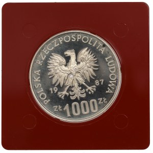 PRL, 1.000 złotych 1987 Olimpiada - Próba