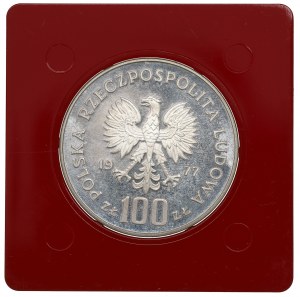 People's Republic of Poland, 100 zloty 1977 Environmental protection - Barbel sample
