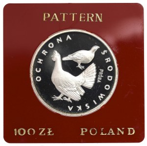 People's Republic of Poland, 100 zloty 1980 Environmental Protection - Grouse Sample