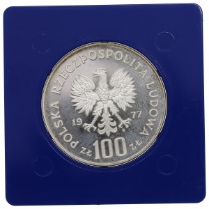 People's Republic of Poland, 100 zloty 1977 Environmental Protection - Bison