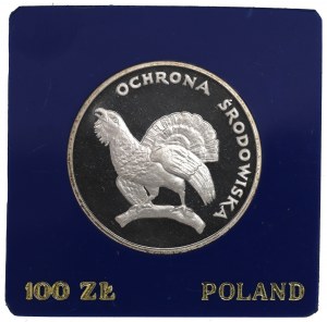 People's Republic of Poland, 100 zloty 1980 Environmental Protection - Grouse