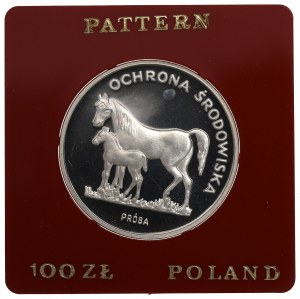 People's Republic of Poland, 100 zloty 1981 Environmental Protection - Sample Horse