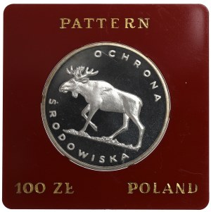People's Republic of Poland, 100 zloty 1978 Environmental Protection - Moose