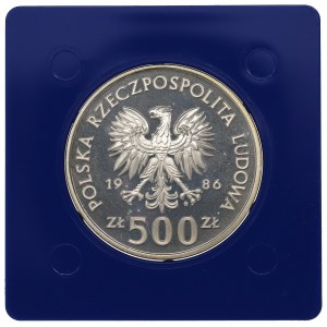 PRL, 500 złotych 1986 - Sowy