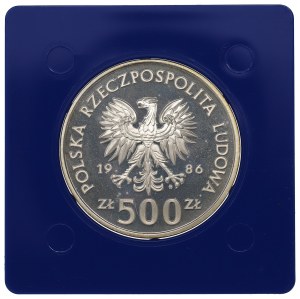People's Republic of Poland, 500 zloty 1986 - Owls