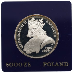 PRL, 5.000 złotych 1989 - Władysław II Jagiełło