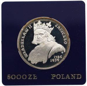 People's Republic of Poland, 5,000 zloty 1989 - Ladislaus II Jagiello