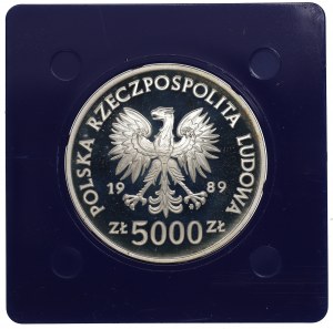 People's Republic of Poland, 5,000 zloty 1989 - Ladislaus II Jagiello