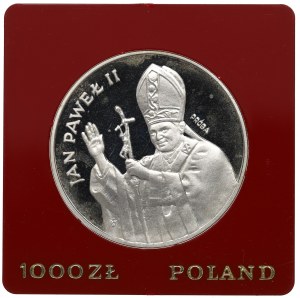 People's Republic of Poland, 1,000 gold 1982 John Paul II - Sample