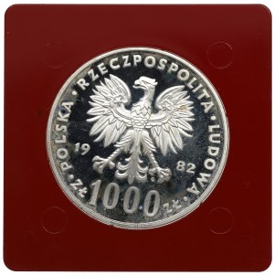 People's Republic of Poland, 1,000 gold 1982 John Paul II - Sample