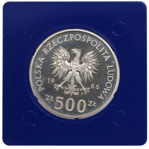 PRL, 500 złotych 1986 - Władysław I Łokietek