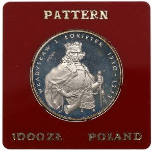 People's Republic of Poland, 1,000 gold 1986 Lokietek - Sample