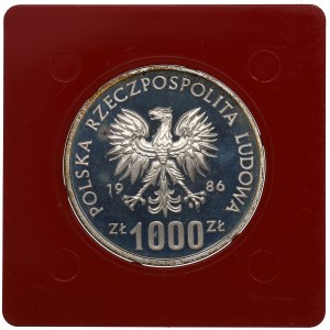 People's Republic of Poland, 1,000 gold 1986 Lokietek - Sample