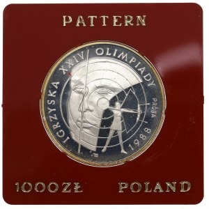PRL, 1.000 złotych 1987 Olimpiada - Próba