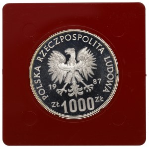 PRL, 1.000 złotych 1987 Olimpiada - Próba