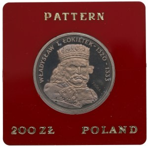 PRL, 200 złotych 1986 Władysław I Łokietek - Próba CuNi