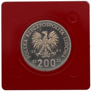 PRL, 200 złotych 1986 Władysław I Łokietek - Próba CuNi