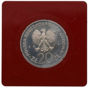 People's Republic of Poland, 20 zloty 1981 Cracow - CuNi sample