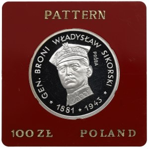 People's Republic of Poland, 100 gold 1981 Sikorski- Sample