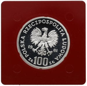 People's Republic of Poland, 100 gold 1981 Sikorski- Sample