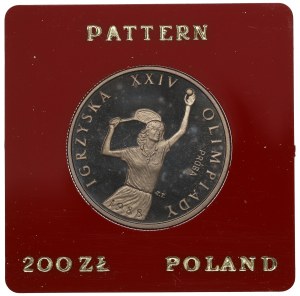 People's Republic of Poland, 200 gold 1987 Olympic Games - CuNi sample