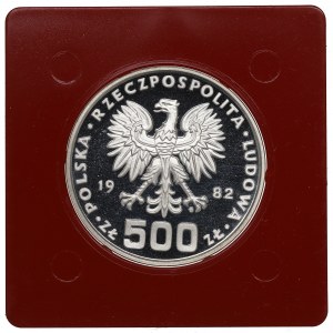 People's Republic of Poland, 500 gold 1982 Gift of Youth - sample