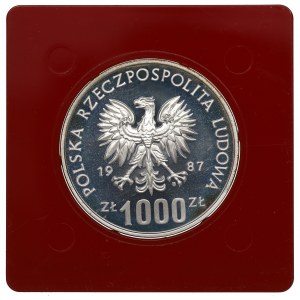 PRL, 1.000 złotych 1987 Muzeum Śląskie w Katowicach - Próba