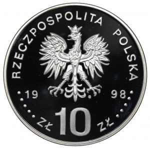 III RP, 10 złotych 1998 Zygmunt III Waza - popiersie