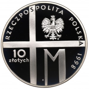 III RP, 10 złotych 1998 20-lecie pontyfikatu Jana Pawła II