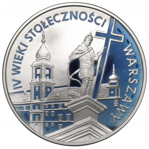 III RP, 20 złotych 1996 IV wieki stołeczności Warszawy