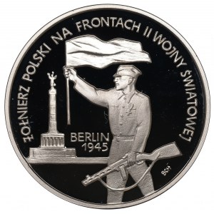 III RP, 10 złotych 1995 Żołnierz Polski na frontach II Wojny Światowej Berlin 1945