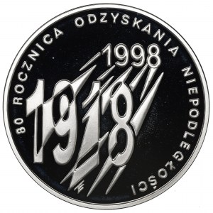 Third Republic, 10 gold 1998 80th anniversary of independence