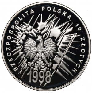 Third Republic, 10 gold 1998 80th anniversary of independence