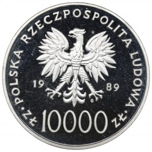 People's Republic of Poland, 10,000 zloty 1989 - John Paul II 