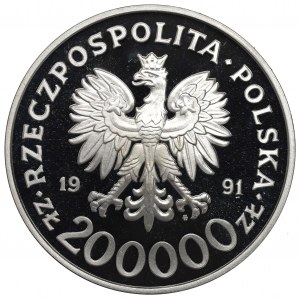 III RP, 200.000 złotych 1991 Igrzyska Albertville