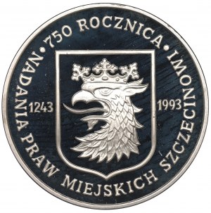 Third Republic, PLN 200,000 1993 750th Anniversary of the Granting of City Rights to Szczecin