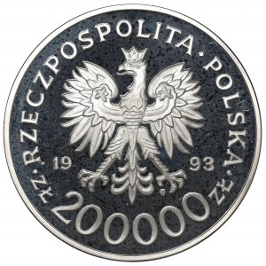 Third Republic, PLN 200,000 1993 750th Anniversary of the Granting of City Rights to Szczecin