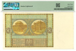 II RP, 50 zloty 1929 EE. PMG 63