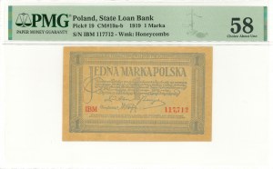 II RP, 1 Polish mark 1919 IAM - PMG 58