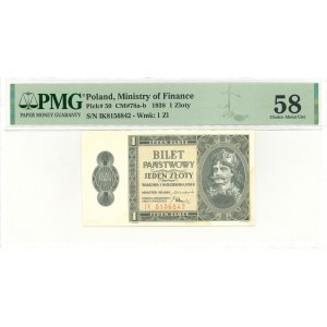 II RP, 1 złoty 1938 IK - PMG 58