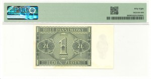 II RP, 1 gold 1938 IK - PMG 58