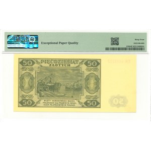 PRL, 50 złotych 1948 EM - PMG 64 EPQ