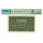 II RP, 5 Polish marks 1919 II Series DU - PMG 66 EPQ